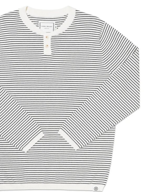 LONG WHARF SUPPLY CO. Other - Long Wharf Supply Co. Men’s SeaWell Striped Knit Henley Size M